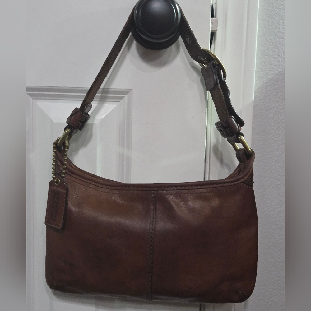 Vintage Coach Bleeker Tattersall Shoulder Bag 11415